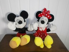 Vintage 2 Peluches 34 cm MICKEY et MINNIE WALT DISNEY JEMINI TRUDI KIDS