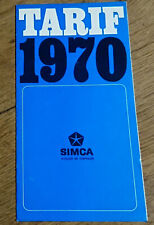 Catalogue publicitaire Tarif