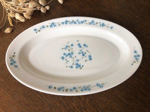 Plat ovale arcopal myosotis - plat,
