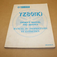 MANUEL REVUE TECHNIQUE D ATELIER YAMAHA YZ 80 K 1983 SERVICE MANUAL YZ80