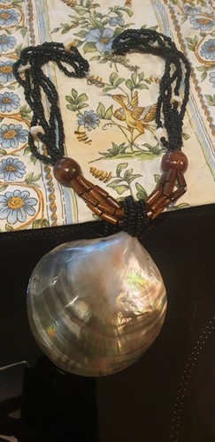 Collier africain noir - collier, et