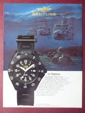 5/1987 PUB MONTRE BREITLING WATCH NEPTUNE UHR COMMANDO ORIGINAL FRENCH AD