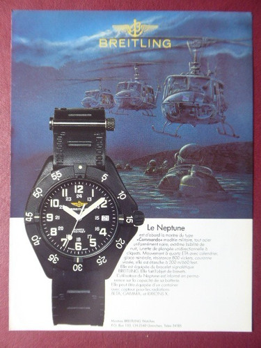 1987 pub montre breitling - montre,
