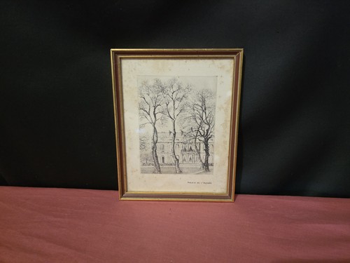 Gravure ancienne décor du - ancienne,