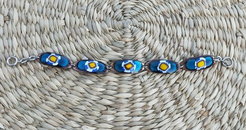 Bracelet vintage émaux - bracelet, en