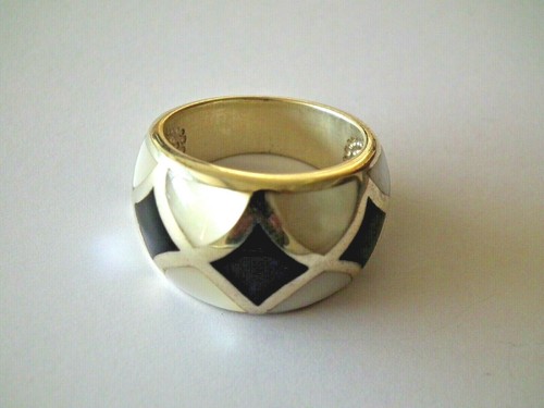 Bague onyx nacre - bague, blanc