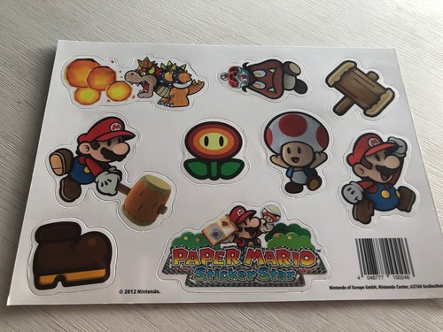Paper mario sticker - mario, 3ds