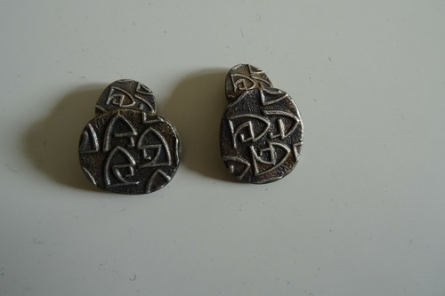 Bouton manchette argenté - de,