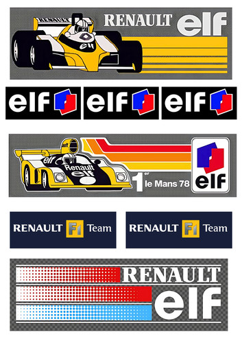 Stickers vinyle renault - 8x,