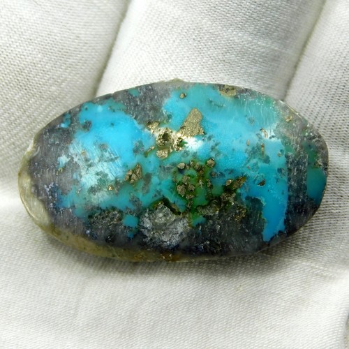 Cabochon ovale bleu - , turquoise