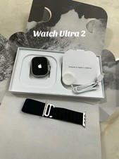 Apple Watch Ultra 2 49mm Boîtier en Titane avec Boucle Trail - Orange/Beige, S/M
