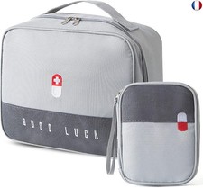 CoatCool 2 Pièces Trousse de Secours Vide, Imperméable Sac d'urgence Médicale Po