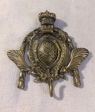 MIGNON PORTE MONTRE A ACCROCHER EN BRONZE AU DECOR DE FLEUR DE LYS XIXème S