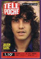 ▬►TELE POCHE 328_1972 JULIEN CLERC_CINQUETTI__ROMAN PHOTO JOHNNY HALLYDAY 