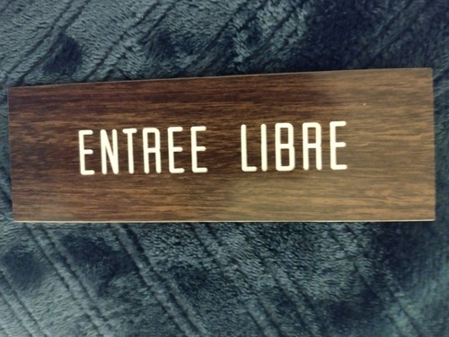 Ancienne plaque signalétique