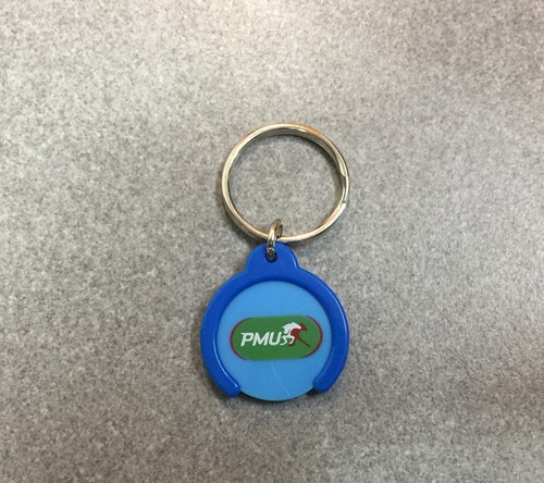 Porte cles pvc - jeton, de