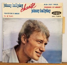 Johnny Hallyday Chante Johnny Hallyday  Rare EP 45T Fra 1962  Languette+Centreur