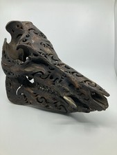 Crâne De Cochon Sculpté Art
