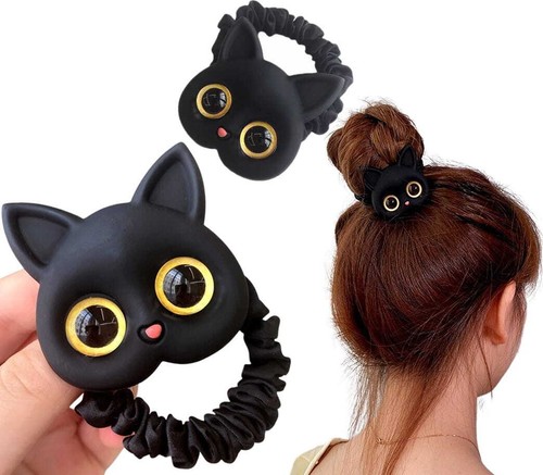 élastique cheveux chat - à,