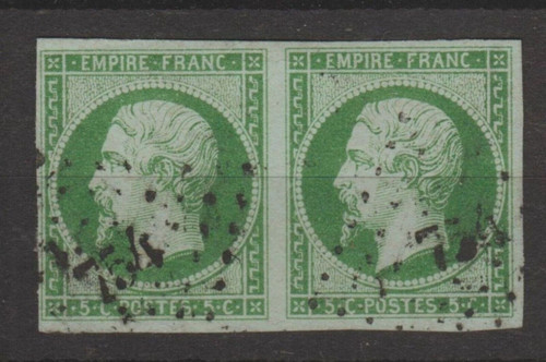 Tres rare paire 12b vert - tres, en