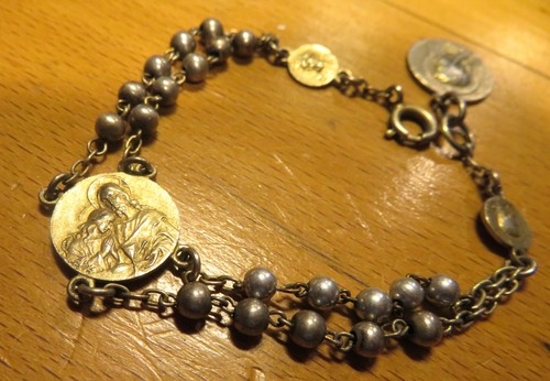 Dizainier double ancien - ancien, perles