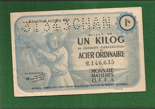 France billet matiere - billet, 1