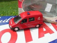 SOLIDO 1/43 METAL VEHICULE POMPIER CITROEN JUMPY AMBULANCE Fourgon  ref 2178