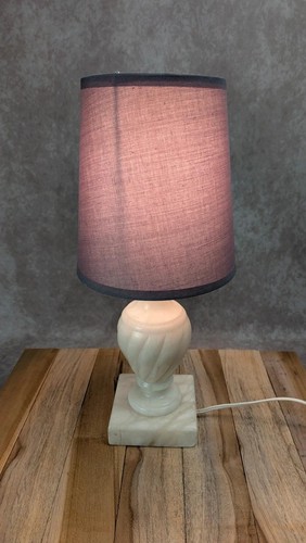 Lampe vintage albâtre - lampe,