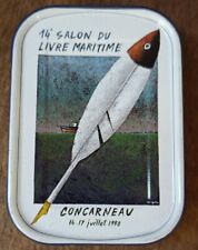 Boîte de sardines salon du livre maritime Concarneau / Sertie à vide / refS1