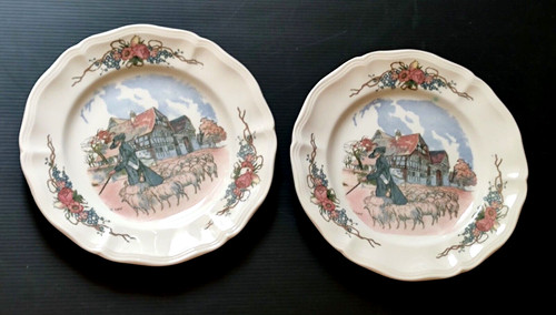 Assiette dessert faience - a,