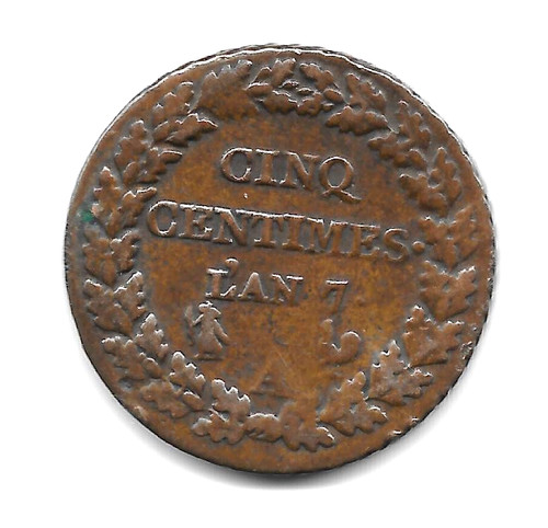 Monnaie cinq centimes dupré - monnaie,