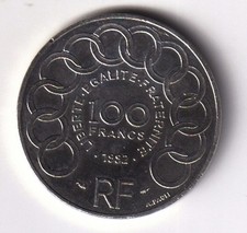 Monnaie de Paris pièce de 100 francs argent 1992 "Jean Monnet", Km#1120