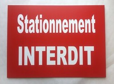 plaque, panneau "STATIONNEMENT