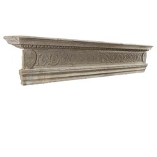 Linteau de Cheminée Ancienne Renaissance Pietra Serena Italie XVe Siècle