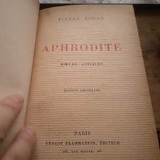 APHRODITE moeurs antiques