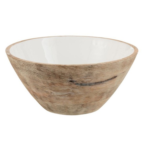 Saladier déco bois - saladier, en