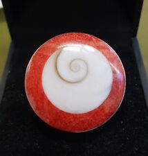 Bague en argent massif avec