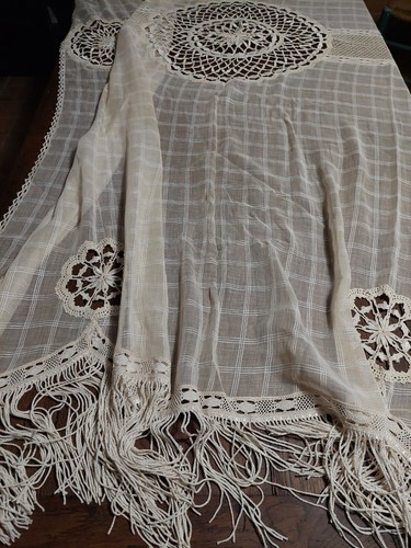 Rideau voile coton beige - de,