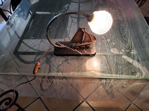 Lampe table art déco - ,