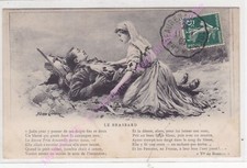 CPA MILITARIA Le brassard infirmière ca1909