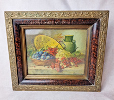 Tableau Reproduction Nature Morte - cadre doré - Déco Murale Vintage