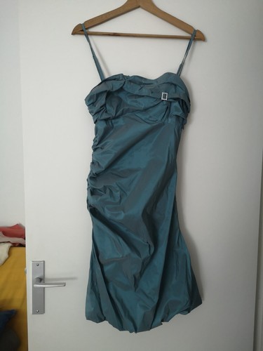 Robe soirée bleu canard - de,