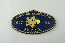 PLAQUE OVALE, CONCOURS HIPPIQUE COMPIEGNE, 1997, A3, cheval, équitation, France