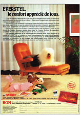 Publicité Advertising 0924  1983     Everlax fauteuil Everstyl  confort