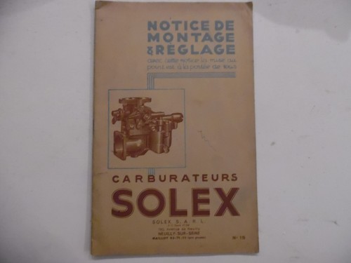 Notice montage réglage - &,