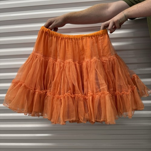Vtg orange square dance - square,