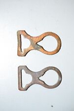 2 boucles de jugulaire de casque à pointe, ww1. (lot 1)