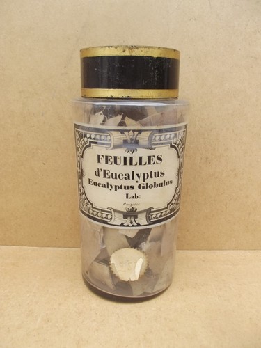 Ancien pot pharmacie verre - pot, à
