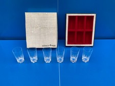 6 Verres à eau orangeade Cristal d'Arques  France En  Boite 13,5 cm tbe