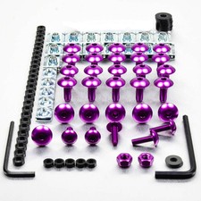 Kit visserie carenage en aluminium YZF125 08+ Violet